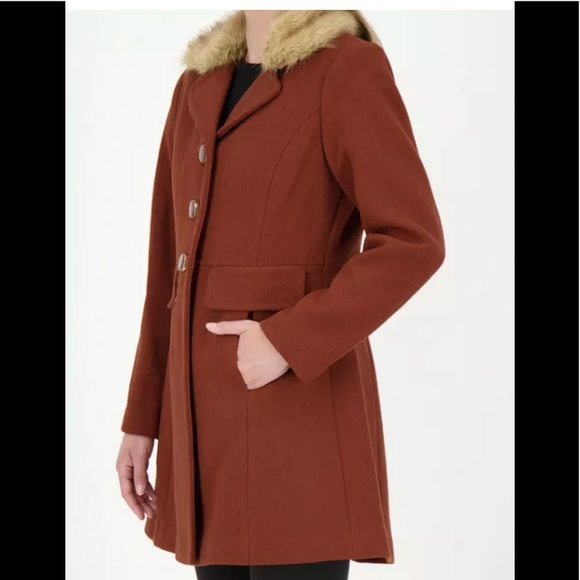 Kate spade wool blend coat teakwood XS, L - Picture 3 of 15